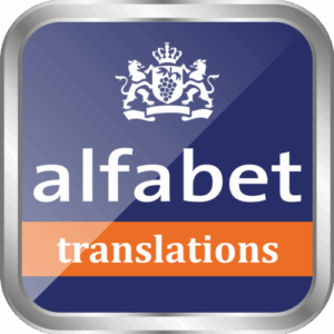 De bedrijfsnaam is alfabet vertaalbureau