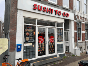 De bedrijfsnaam is sushi to go